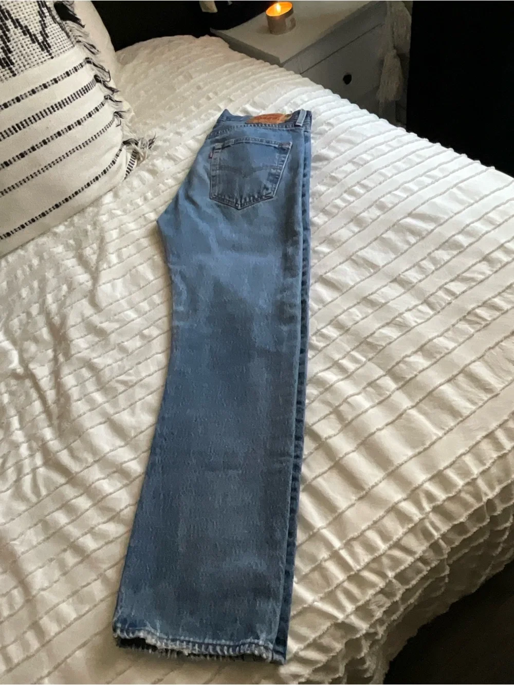 Levi's Straight Leg Men's Jeans in Light Blue Denim
